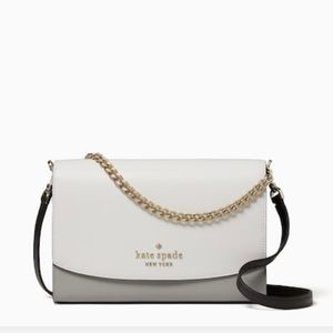 Kate Spade Carson convertible crossbody - white/Grey- brand new!